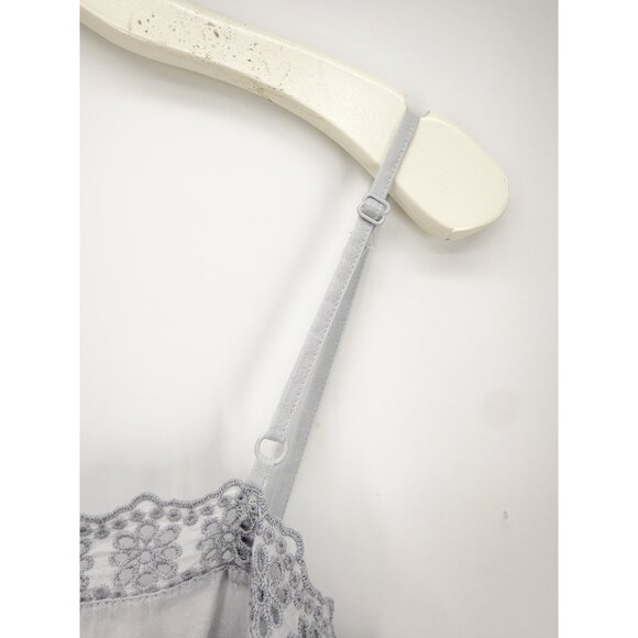 AE Lace Button-Up Cami Tank Top in Blue M - Picture 7 of 12